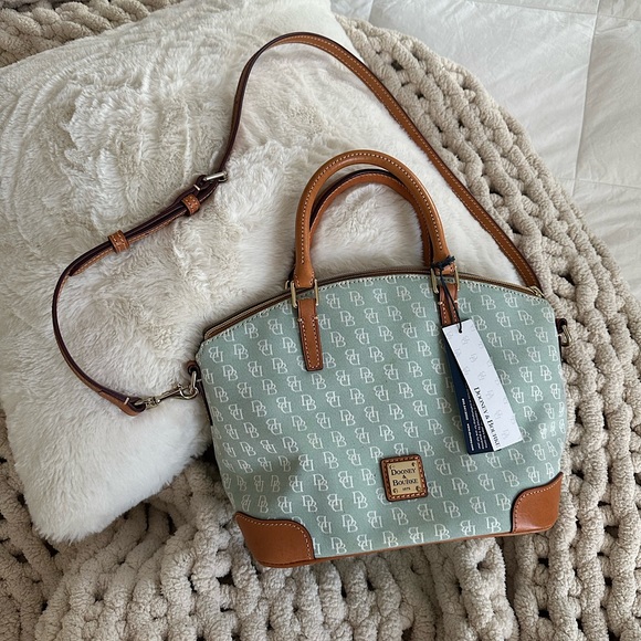 🦋SOLD🦋 Dooney & Bourke | Charlie Satchel | Spearmint Hand Bag - Picture 3 of 11